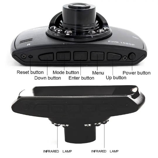 XUSHIDZ 1080P Dash Camera Car Camera Night Vision Vehicle Video Recorder Dashcam DVR Loop Recording Q02 High Cost- Effective