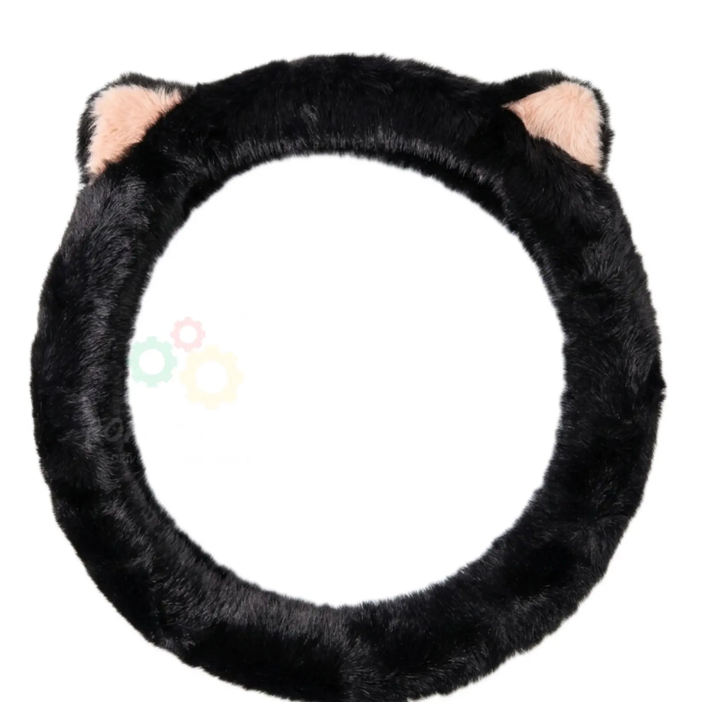 Fluffy Fur Steering Wheel Cover – Cute Car Accessory – Universal Fit
