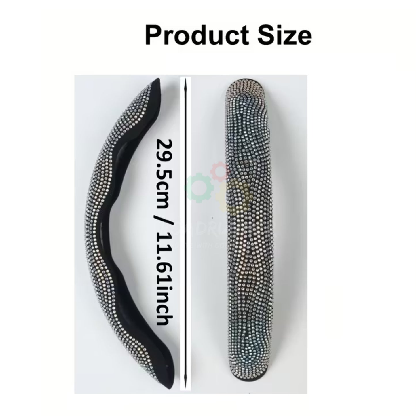 Diamond Stitch Steering Wheel Cover – Premium Grip – Universal Fit