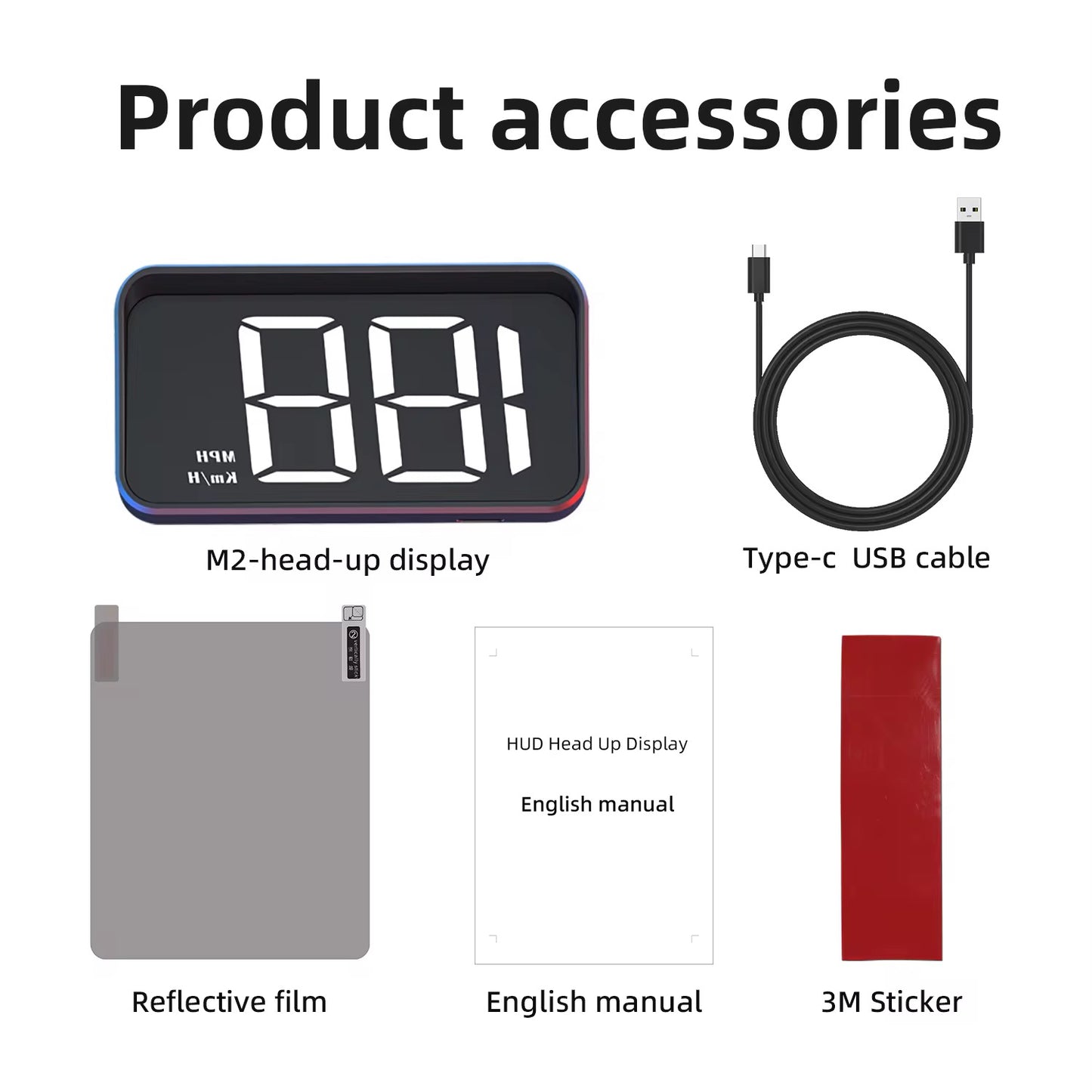 GPS Heads up display electronic HUD meter M2 digital speedo meter