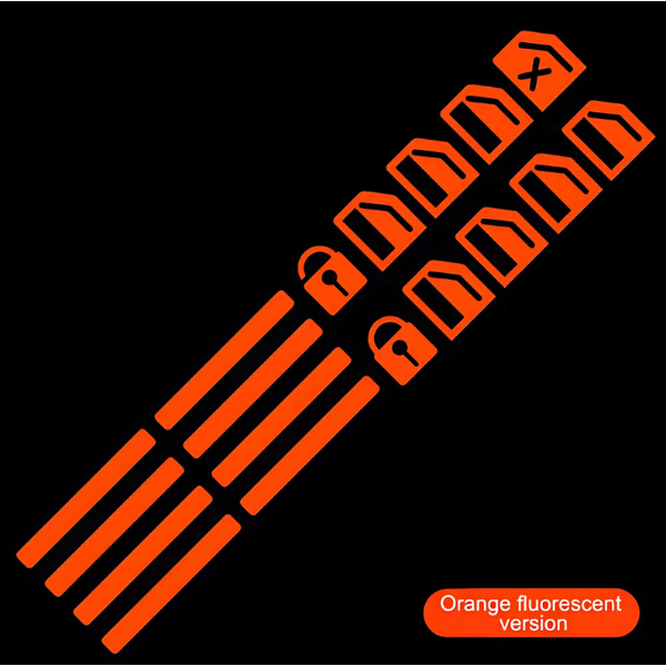Luminous Car Window Switch Sticker – Fluorescent Decal for Night Safety & Decoration