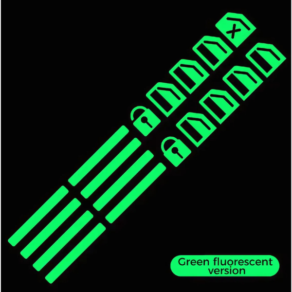 Luminous Car Window Switch Sticker – Fluorescent Decal for Night Safety & Decoration