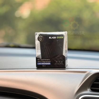 Black Odor Car Air Freshener – Long Lasting Gel – 70g