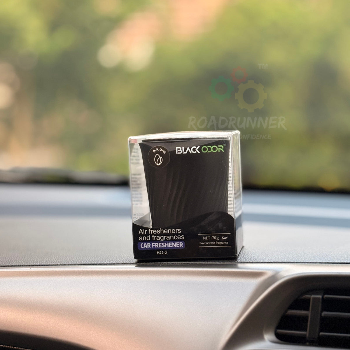 Black Odor Car Air Freshener – Long Lasting Gel – 70g