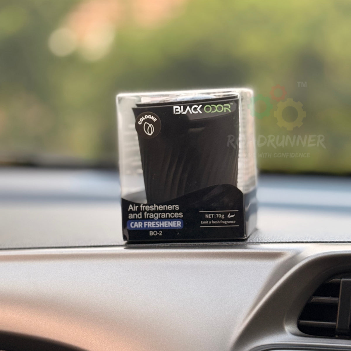 Black Odor Car Air Freshener – Long Lasting Gel – 70g