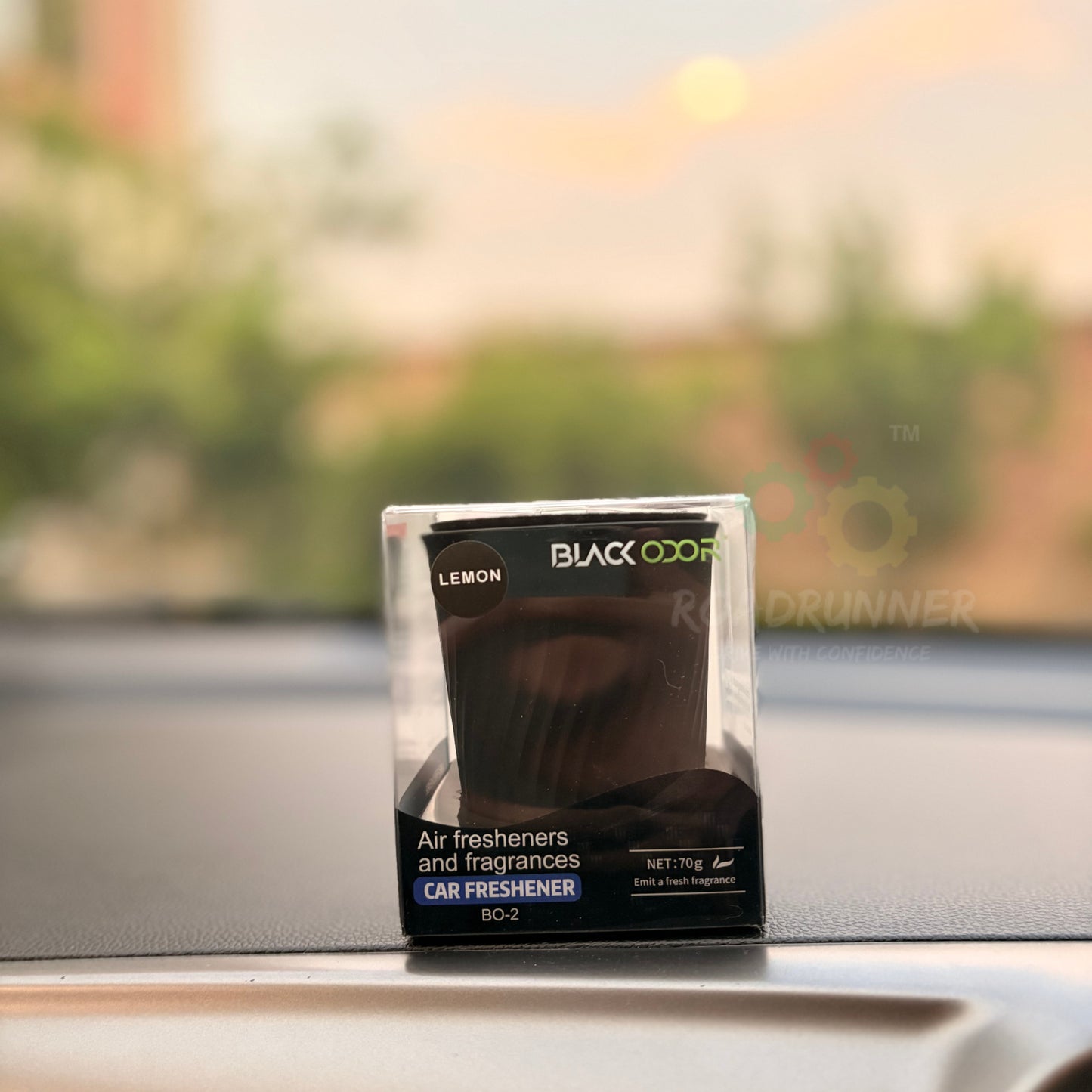 Black Odor Car Air Freshener – Long Lasting Gel – 70g