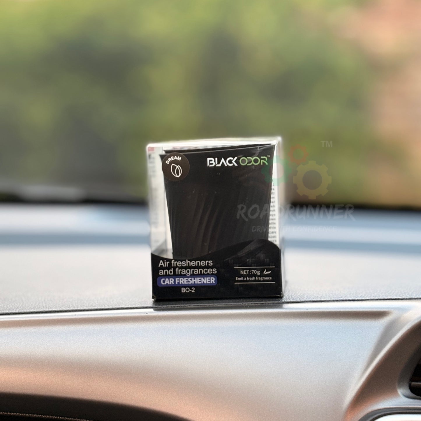 Black Odor Car Air Freshener – Long Lasting Gel – 70g