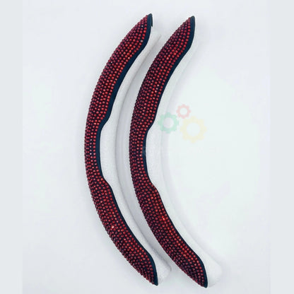 Diamond Stitch Steering Wheel Cover – Premium Grip – Universal Fit