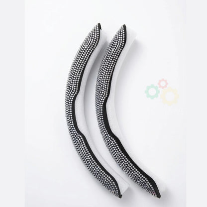 Diamond Stitch Steering Wheel Cover – Premium Grip – Universal Fit
