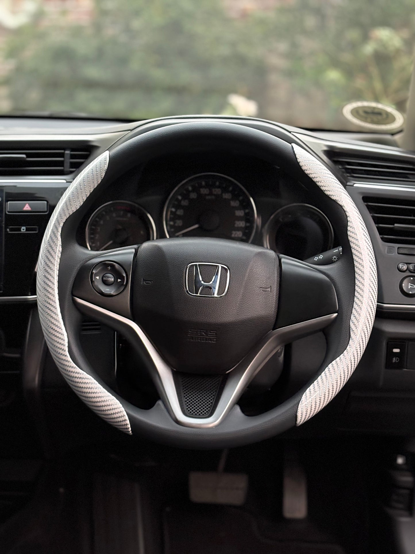 Universal Glossy Carbon Fiber Steering Covers