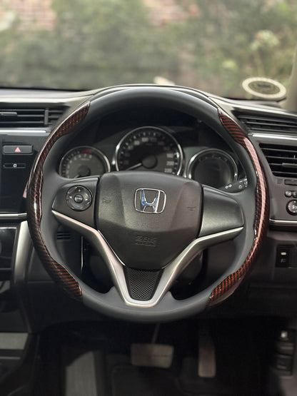 Universal Glossy Carbon Fiber Steering Covers