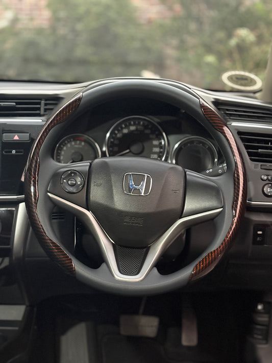 Universal Glossy Carbon Fiber Steering Covers