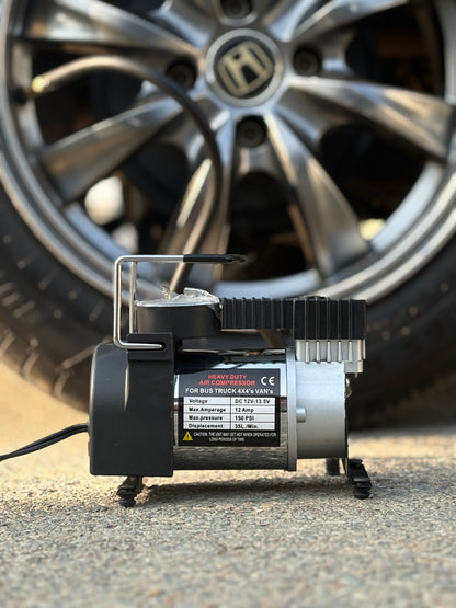 Heavy Duty Car Air Compressor Multiple Purposes Tire Inflator Equipment for Home and Outdoor Occasions