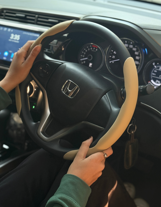 Universal Matte Carbon Fiber Steering Covers